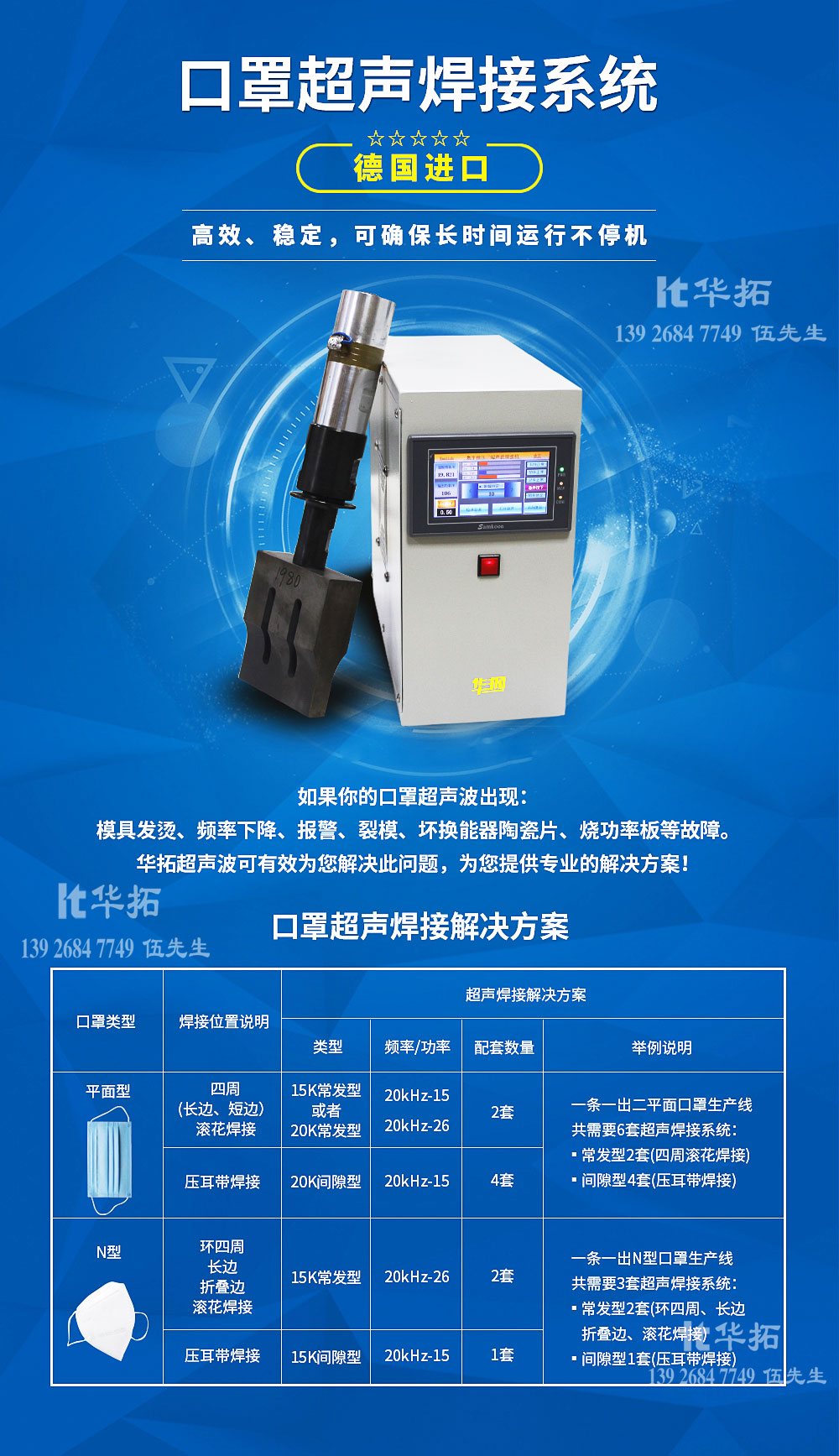 超聲波焊接機常見故障處理方法